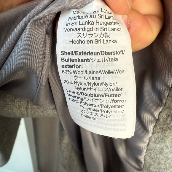 J. Crew Heather Gray Chateau Parka Italian Wool Stadium Cloth Coat Jacket - Picture 15 of 16